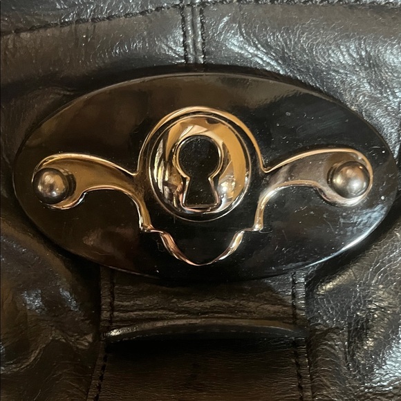 Anthropologie Tracy Reese Black Leather Hobo Designer Purse. - Picture 3 of 7